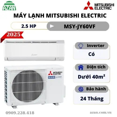 Máy lạnh Mitsubishi Electric Inverter 2.5HP MSY-JY60VF