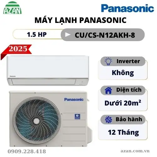Máy lạnh Panasonic 1.5HP CU/CS-N12AKH-8