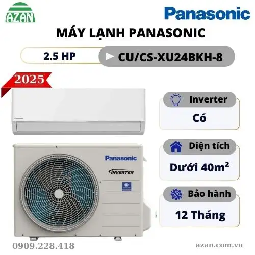 Máy lạnh Panasonic Inverter 2.5HP CU/CS-XU24BKH-8