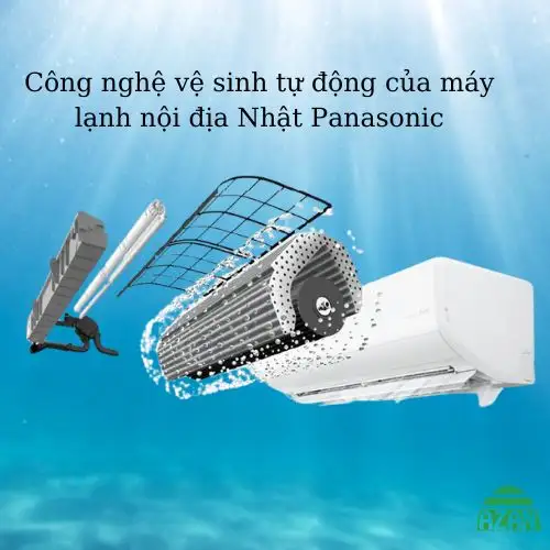 Robot vệ sinh của máy lạnh Panasonic nội địa Nhật
