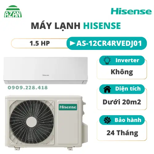 Máy lạnh Hisense 1.5HP AS-12CR4RVEDJ01