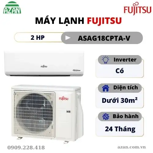 Máy lạnh Fujitsu Inverter 2HP ASAG18CPTA-V