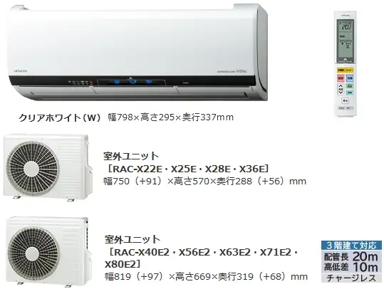 Máy lạnh nội địa Nhật Hitachi RAS-X56E2 (W) 2.5HP
