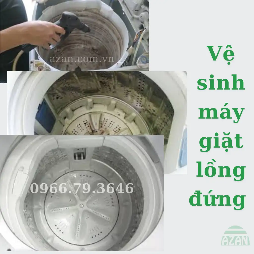 Vệ sinh máy giặt lồng đứng