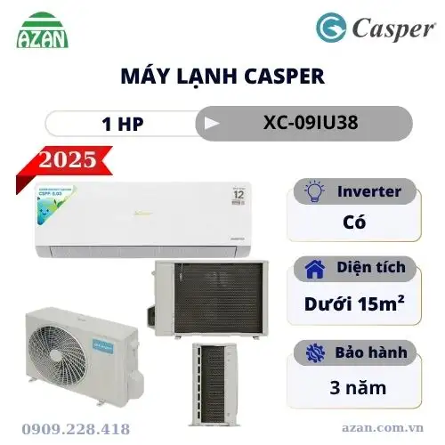 Máy lạnh Casper Inverter 1HP XC-09IU38