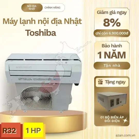 Máy lạnh Toshiba nội địa nhật 1HP Inverter RAS-C225ART