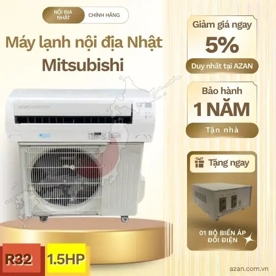 Máy lạnh nội địa Nhật Mitsubishi 1.5HP MSZ-GV2816-W