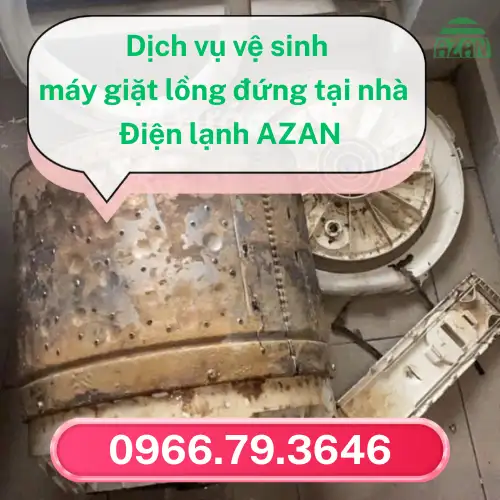 Vệ sinh máy giặt lồng đứng