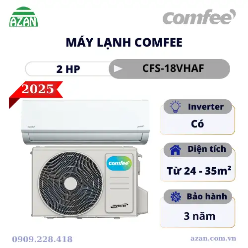 Máy lạnh COMFEE Inverter 2HP CFS-18VHAFF
