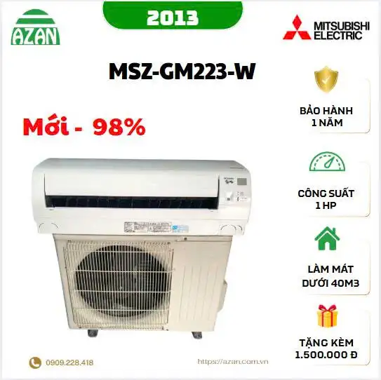 Máy lạnh Mitsubishi nội địa Nhật MSZ-GM223-W