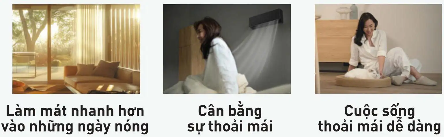 Lợi ích của cảm biến độ ẩm + Chế độ Dry (Khử ẩm)