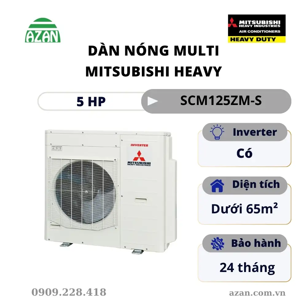 Dàn nóng máy lạnh Multi Mitsubishi Heavy 5HP SCM125ZM-S