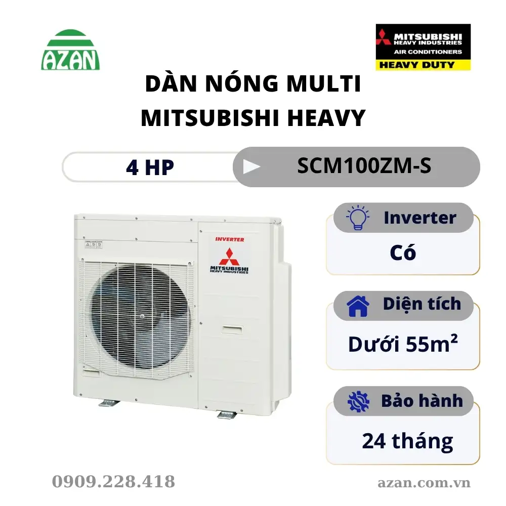 Dàn nóng máy lạnh Multi Mitsubishi Heavy 4HP SCM100ZM-S