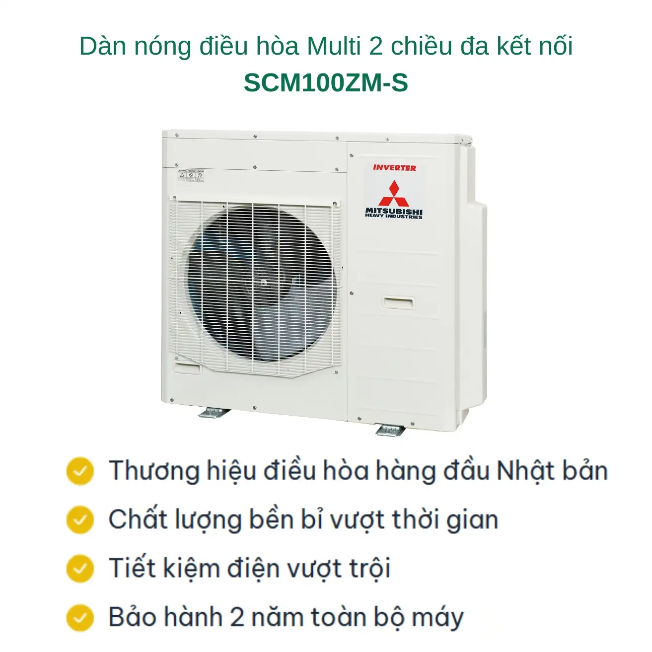Dàn nóng Multi Mitsubishi Heavy SCM100ZM-S Inverter