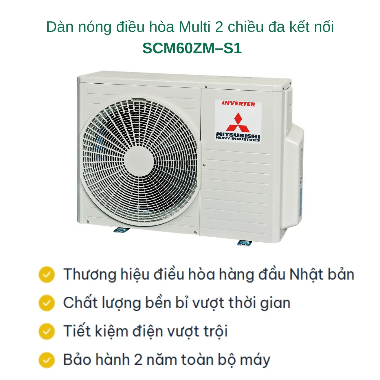 Dàn nóng Multi Mitsubishi Heavy SCM60ZM-S1 Inverter 2 chiều